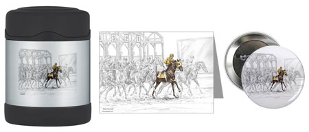 Horse Racing Art on t-shirts, mugs, iphone ipad cases covers, laptop skins, magnets