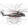 Blackhawk Helicopter Pencil Drawing