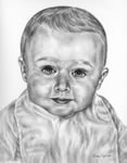 child pencil portrait