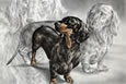 dachshund dog art