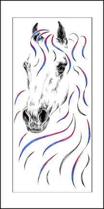 Contemporary Arabian Horse Art Print
