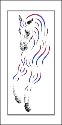 Contempary Dancer Horse Art Print