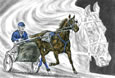 harness racing art