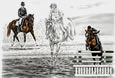eventing horse art