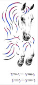 contemporary jumping horse art