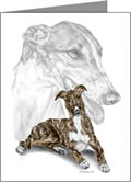 greyhound dog note