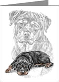 rottweiler note card