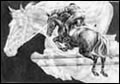 Horse Jumping Note Card