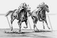 Horse Racing Note Card