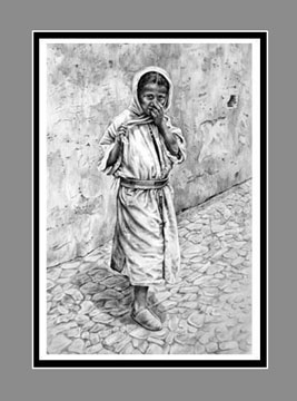 Historic Middle East Art BW