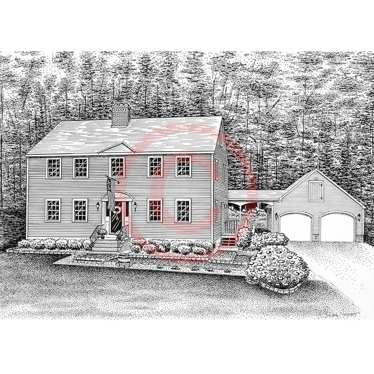 Pen and Ink Artist Kelli Swan | Custom Portraits of Houses, Homes, Churches, Buildings | Black ...